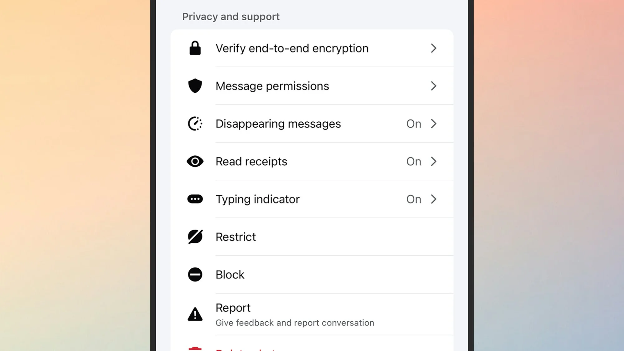 Facebook messages