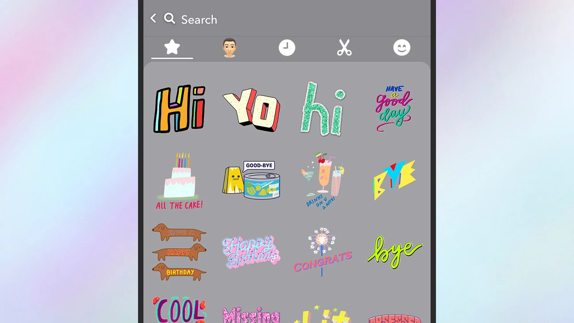 Snapchat stickers