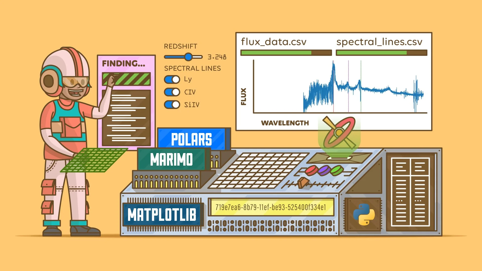 Investigating Quasar Data With Polars and Interactive Marimo Notebooks