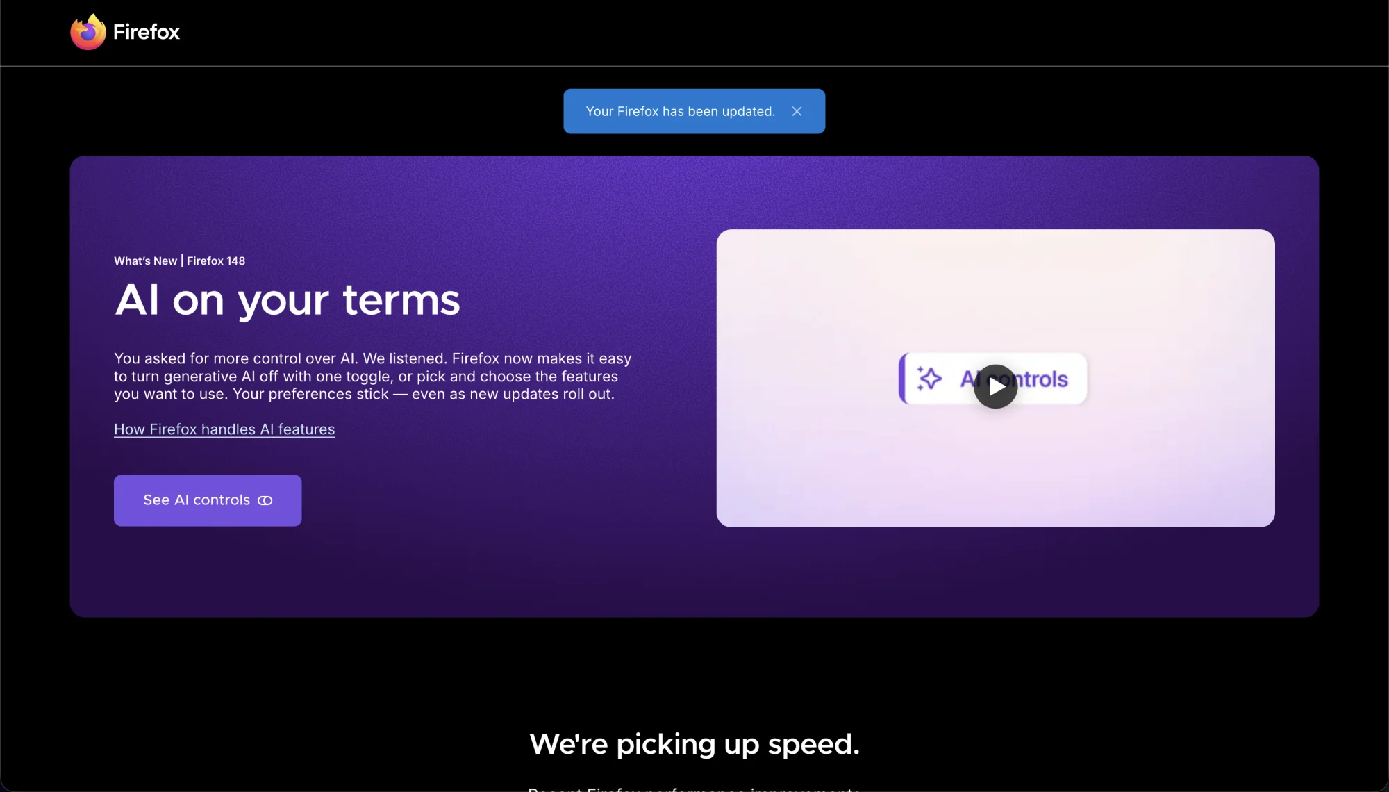 firefox ai splash screen