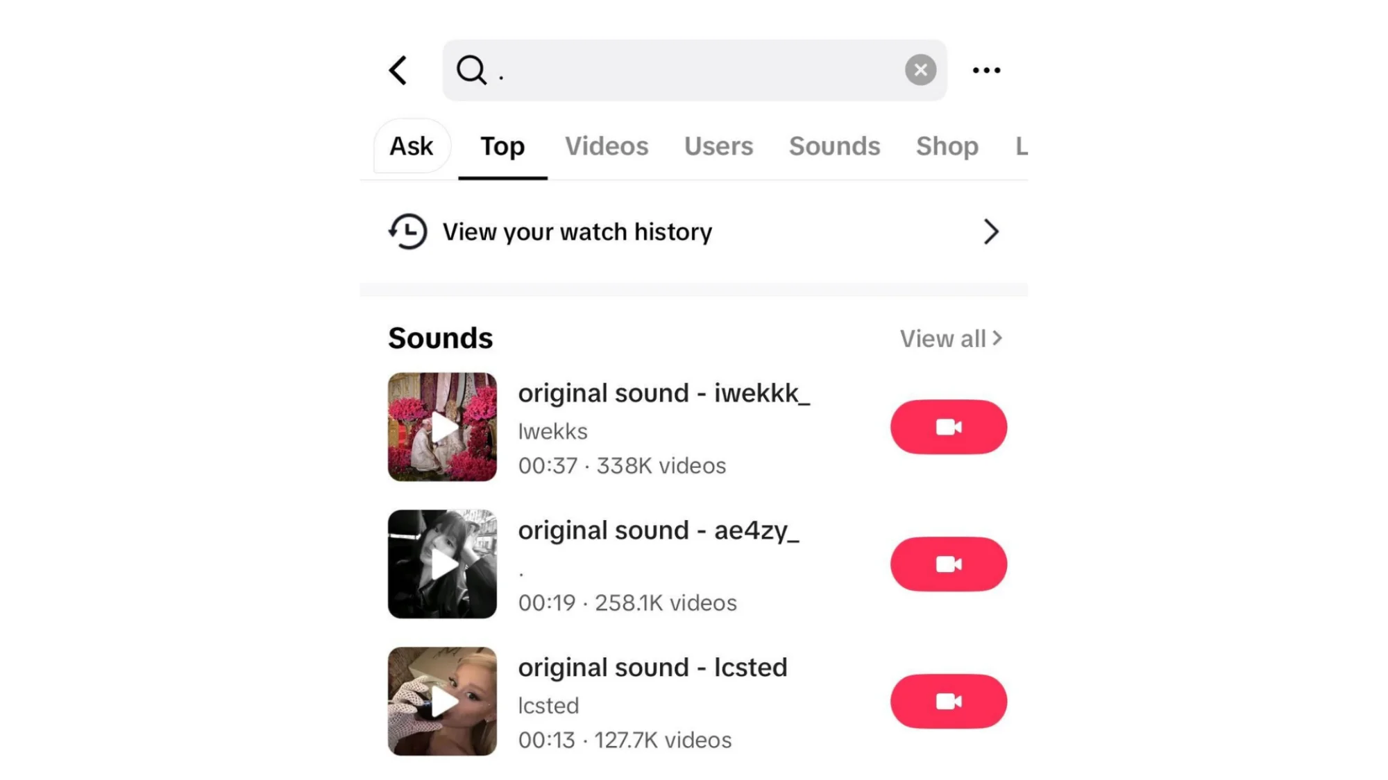 How to view your TikTok watch history.