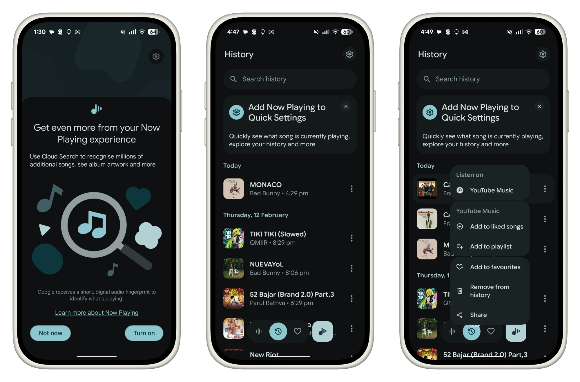 Now Playing app for Android
